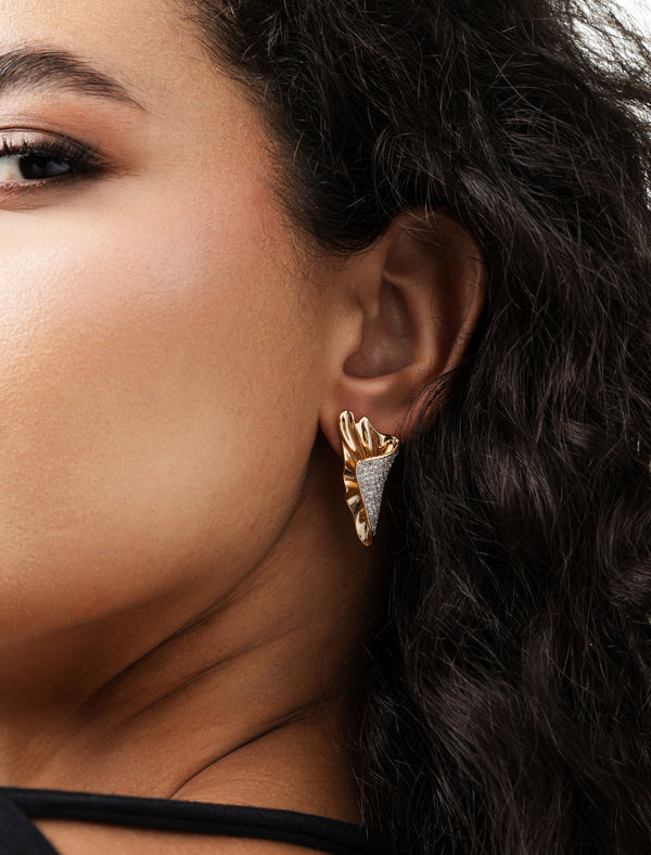 Golden Wave Earrings