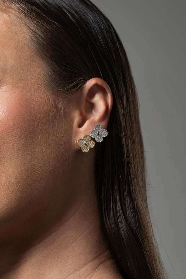 Zirconia Clover Earring